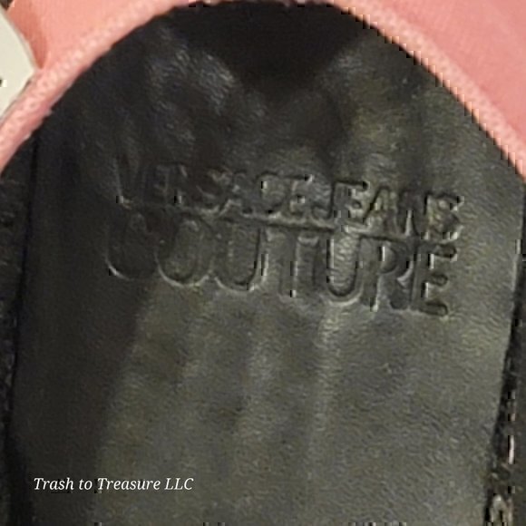Versace Jeans Couture Espadrilles Flats Pink 35 Black 5 - Picture 8 of 10